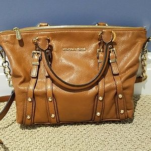 Michael Kors Medium Satchel in Luggage